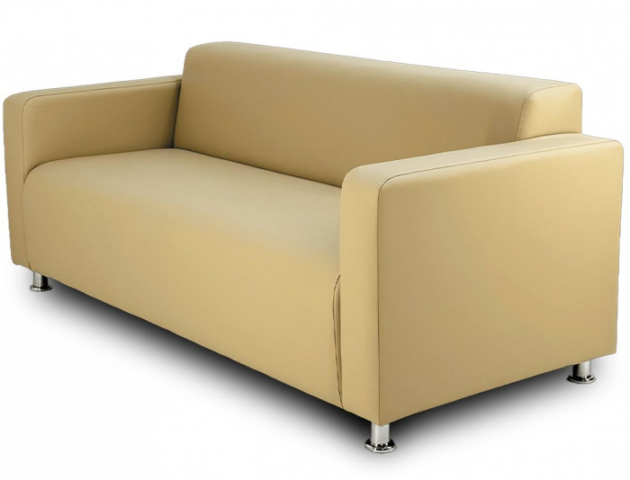Диван прямой Томи, 200х78х75 см, экокожа, бежевый