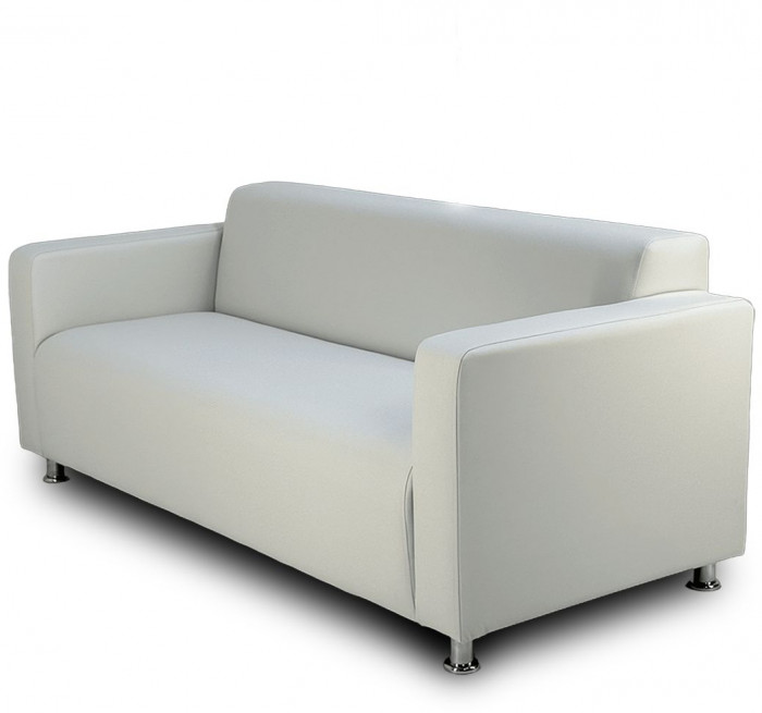 Диван прямой Томи, 160х78х75 см, экокожа белый