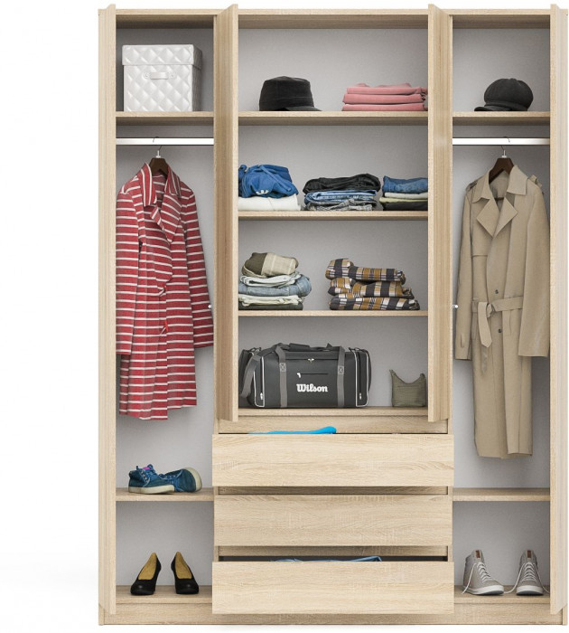 Мори Шкаф МШ1600.1, дуб сонома