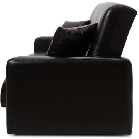 Диван-книжка Аккорд 140х190, экокожа черный