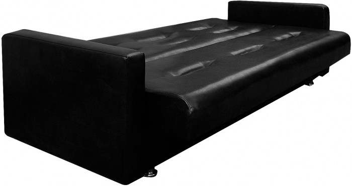 Диван-книжка Аккорд 140х190, экокожа черный