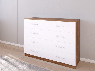 Комод 05/23 120х40х90 Кастелло Бренди/Белый