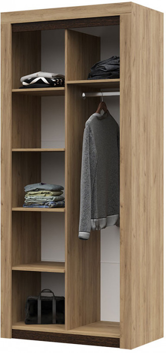 Спальня "Паола" ШК 701 (972х2200х532 мм) дуб крафт золото