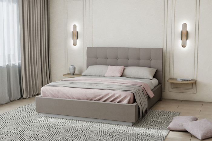 Кровать "Квадрат" арт.004 с настилом ЛДСП, 160х200 - Alysia 005