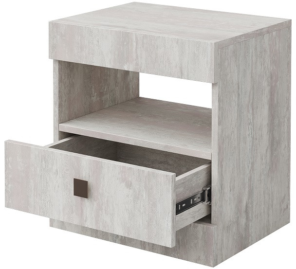 Тумба прикроватная "Лондон" - Дуб сонома/Капучино светлый