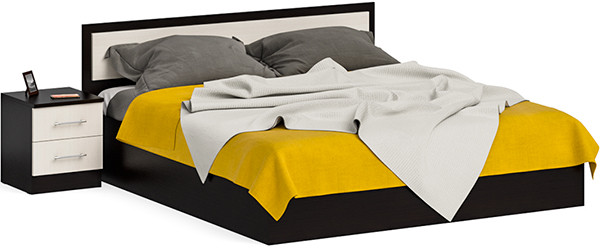 Фиеста Кровать 1800 + тумба, венге/дуб лоредо