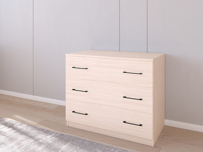 Комод 01/16 90х50х75 Дуб молочный/Дуб молочный