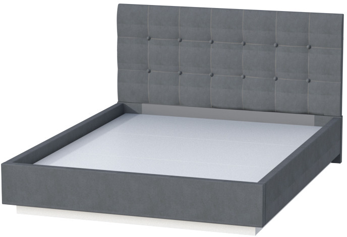 Кровать "Квадрат" арт.004 с настилом ЛДСП, 160х200 - Alysia 014