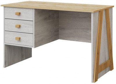 Стол письменный "Скандинавия" - Бетон пайн светлый/Дуб наварра