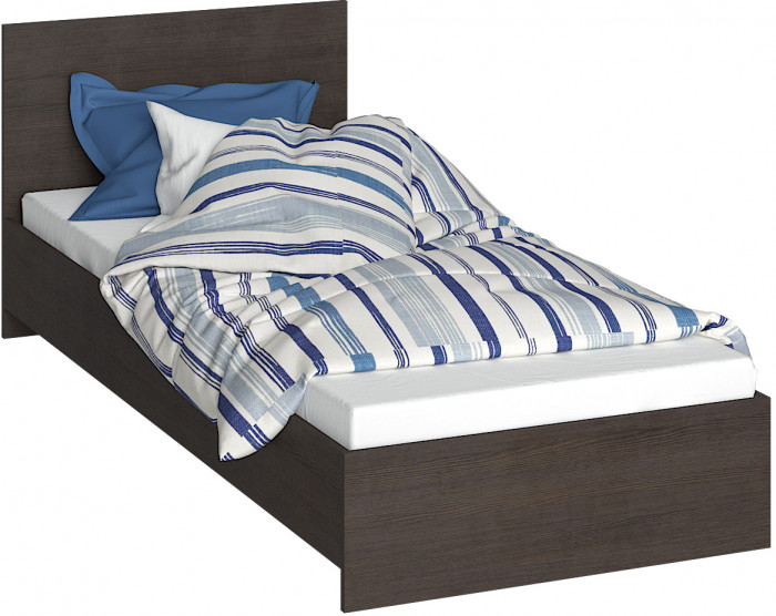 Кровать 80х200 с основанием ЛДСП Ронда КР-080, венге