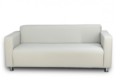 Диван прямой Томи, 200х78х75 см, экокожа, белый