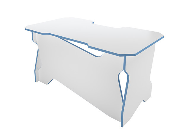 Игровой компьютерный стол RVG Белый/Голубой 160