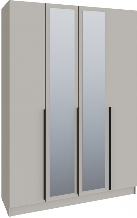 Шкаф Мадрид (1,6) с 6 ящ. внутри с зеркалом, Кашемир