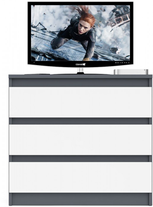 Мори Комод МК800.1, графит/белый