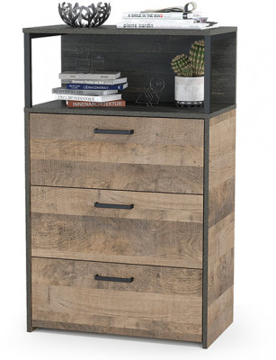 Трувор 13.307.02 Комод с ящиками, дуб гранж песочный/интра