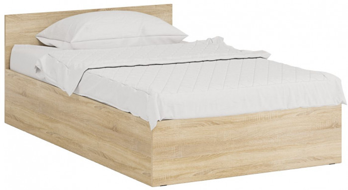 Кровать 1200 + угловой шкаф Стандарт, дуб сонома