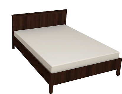 Кровать с ортопедическим основанием (металл) Шерлоск 44 120х200, орех