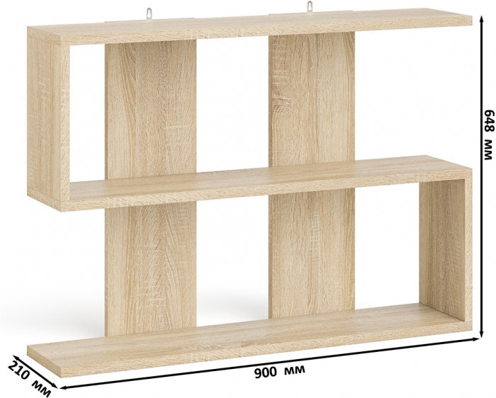Мори Стол компьютерный МС-1 левый + Комод МК1200.8 + Полка 900, цвет дуб сонома, ШхГхВ 210,4х50х209,6 см., НЕ универсальная сборка