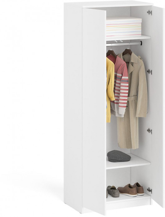 Мори Шкаф МШ800.1, цвет белый, ШхГхВ 80,4х50,4х209,6 см.