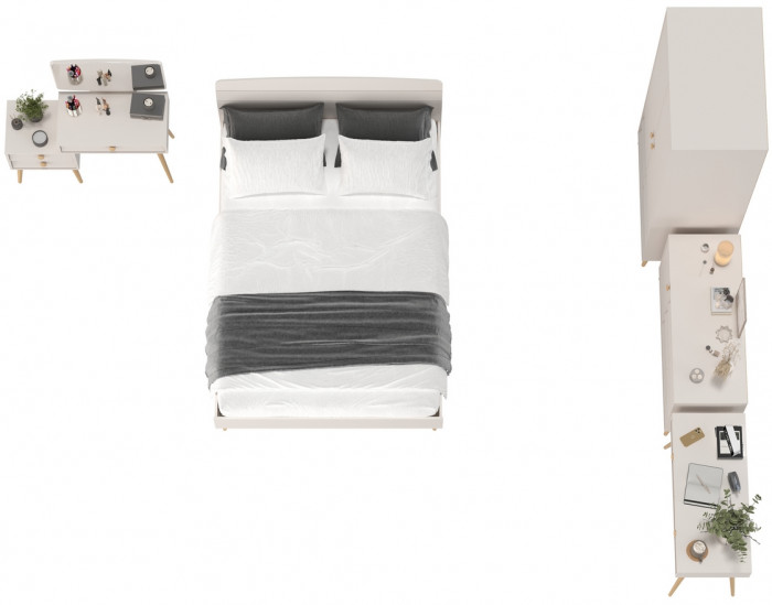 Афина Спальня 09-1400, кашемир серый