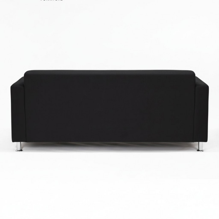 Диван прямой Томи, 200х78х75 см, велюр, черный