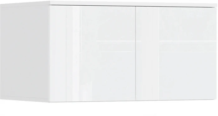 Норд Композиция Шкафов с антресолями + Терминал, Белый глянец/Белый