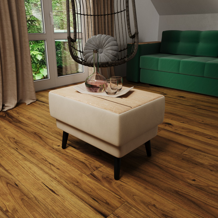 Стол журнальный "Майя", Бежевый/МДФ дуб канадский