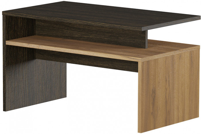 КР100 Лайт Стол журнальный 03.235, цвет венге/дуб крафт золотой, ШхГхВ 70х40х41,7 см.(кр96)