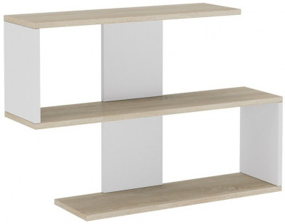 Даймонд Полка настенная Тип 1 (Дуб Сонома/Белый)