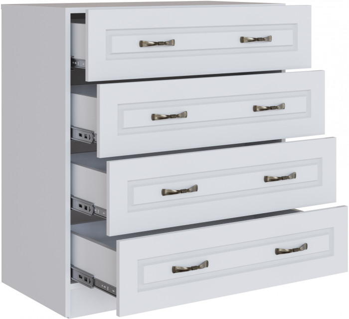 Модульная спальня Апполия, набор 1, Белый/Белый дуб