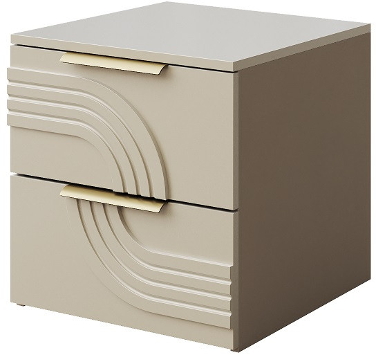 Прикроватная тумбочка "Монтиз" - Персидский жемчуг/Шаде песочный