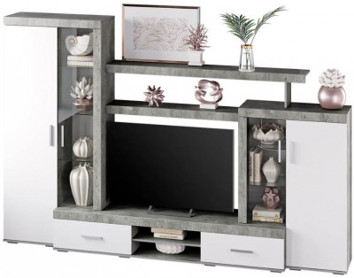 "Инстайл" ЦС-02 метрополитан грей/белый (замена на бетон/белый)