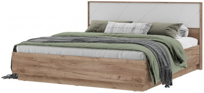 ОРЕГОН КР 02 1.6х2.0 (1674х990х2070) Фасад МДФ БЕЛЫЙ СУПЕРМАТ,ДУБ КРАФТ ТАБАЧНЫЙ/Корпус ДУБ КРАФТ ТАБАЧНЫЙ