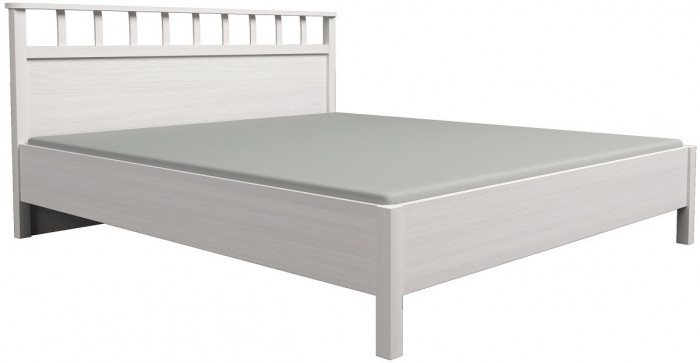 Кровать с ортопедическим основанием (металл) Шерлоск 46 Люкс 180х200, ясень светлый