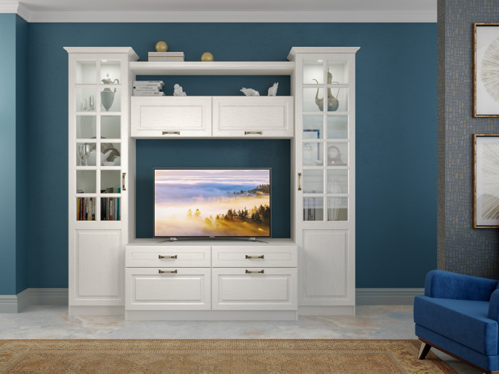 Ливерпуль Комплект карнизов 500, цвет ясень ваниль, ШхГхВ 58,2х43,5х3,2 см.