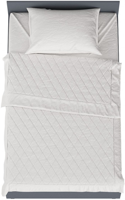 Мори Кровать 1200, цвет графит, ШхГхВ 123,5х203,5х70 см., сп.м. 1200х2000 мм., без матраса, основание есть