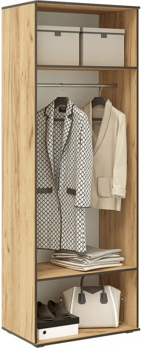 Норд Шкаф двухстворчатый 800 Дуб Крафт белый