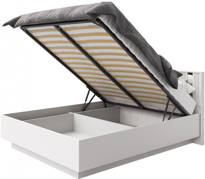 Кровать КИНГ-САЙЗ 180х200 "Харди" с ПМ - Латте/Ирландский ликер