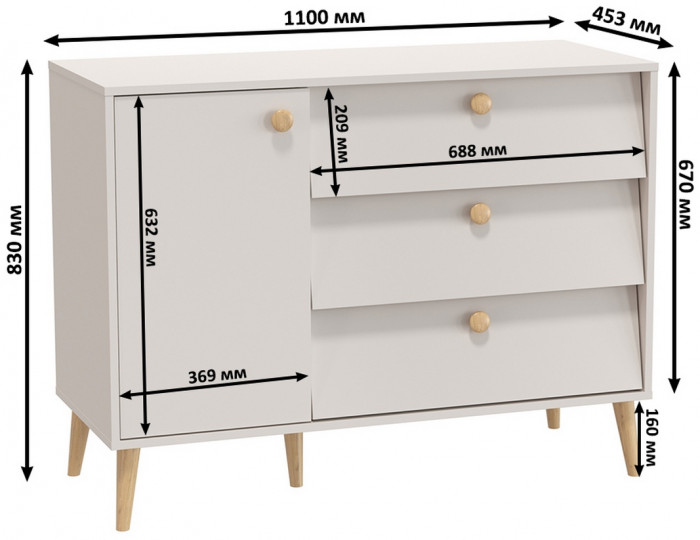 Афина Спальня 11-1600, кашемир серый