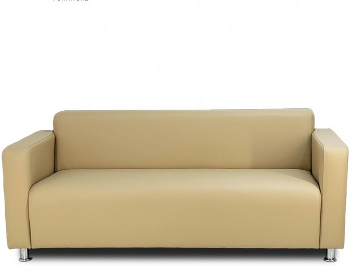 Диван прямой Томи, 160х78х75 см, экокожа бежевый
