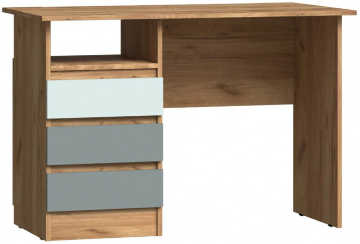 Челси Цвет Стол письменный (Слоновая кость/Глиняный серый/Дуб крафт)