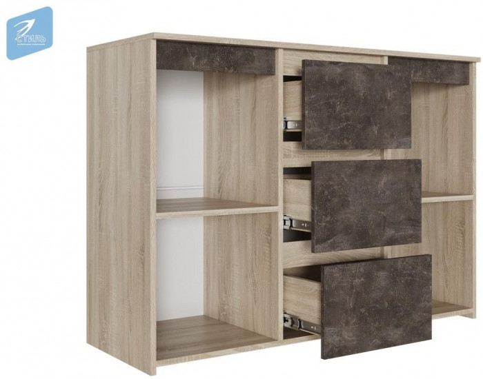 Милано-3 Комод (Белый, Белый)