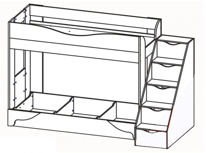 Латте 77-01 кровать-диван Дуб сонома / Аляска / Велюр Бежевый