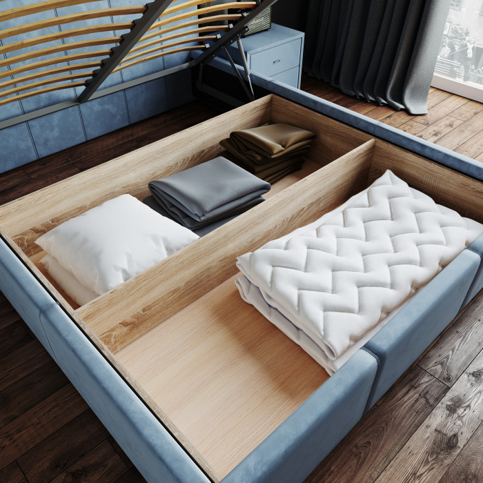 Рио Кровать интерьерная 180 пыльная роза квадрат, ПМ