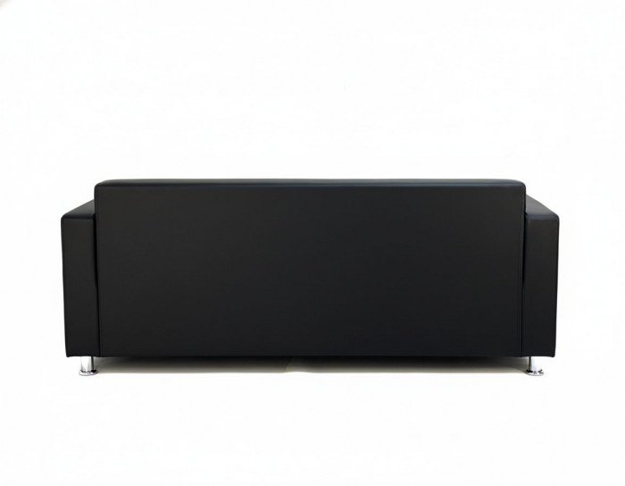 Диван прямой Томи, 180х78х75 см, экокожа, черный