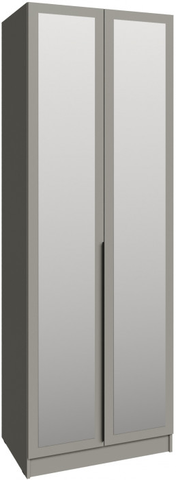 Шкаф Мадрид (0,8) с полками с зеркалом, Мокко