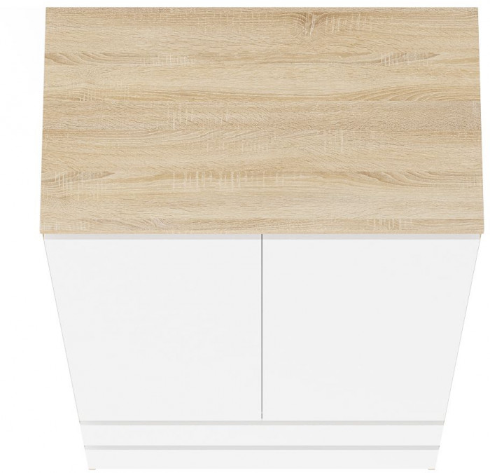 Мори Шкаф МШ900.1, цвет дуб сонома/белый, ШхГхВ 90,4х50,4х179,6 см.