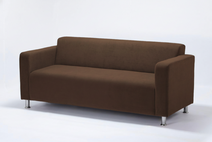 Диван прямой Томи, 180х78х75 см, велюр, коричневый