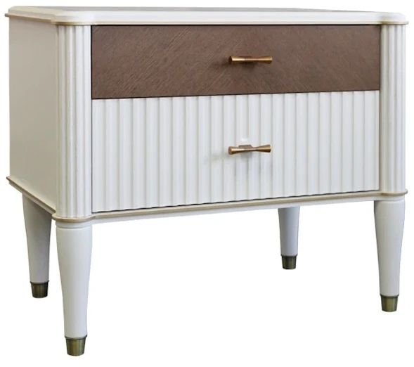 Модульная спальня "Тиволи" из массива дуба, набор 2 - Латте (лак)