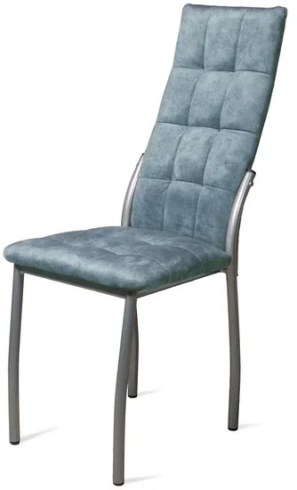 Стул Волна / Серебро/Велюр Лагуна